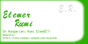 elemer rumi business card